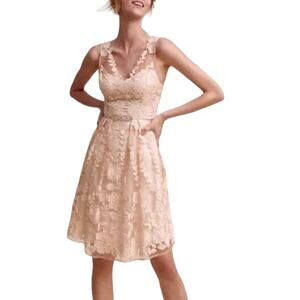 Anthropologie BHLDN Yoana Baraschi Ersalina Floral Lace Dress Size 12